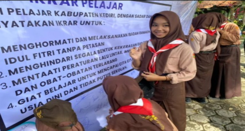 Apel Ikrar Pelajar SMPN 2 Tarokan Kab.Kediri