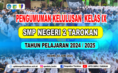 PENGUMUMAN KELULUSAN KELAS IX SMP NEGERI 2 TAROKAN TAHUN PELAJARAN 2024/2025